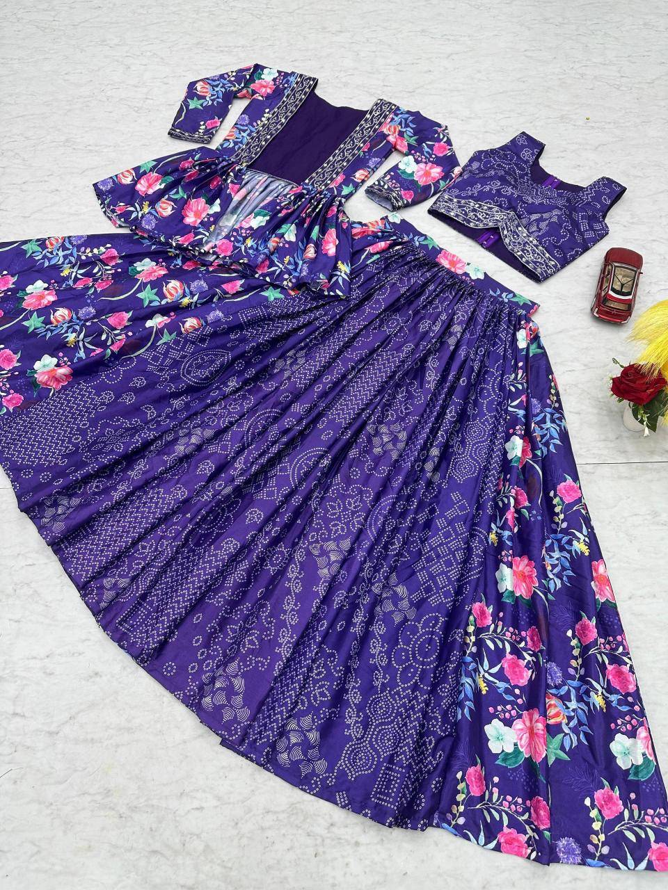 Launching Festival Special Pc 534 Chinon Purple Affordable lehengas in Kolkata